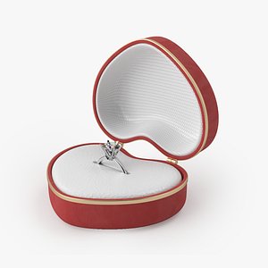 Diamond Ring in Heart Box