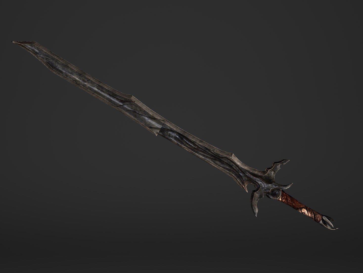 Free Long Old Elvish Sword 3D Model - TurboSquid 1432122