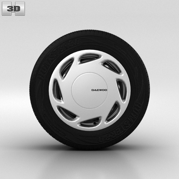 3D модель Колесо Daewoo Nexia 14 дюймов 002 - TurboSquid 1131088
