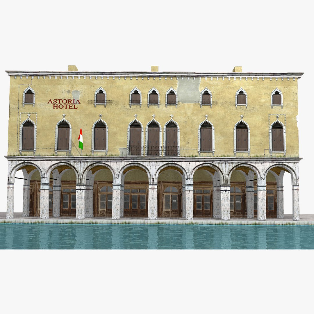 3d Model Real-time Venice Houses Old