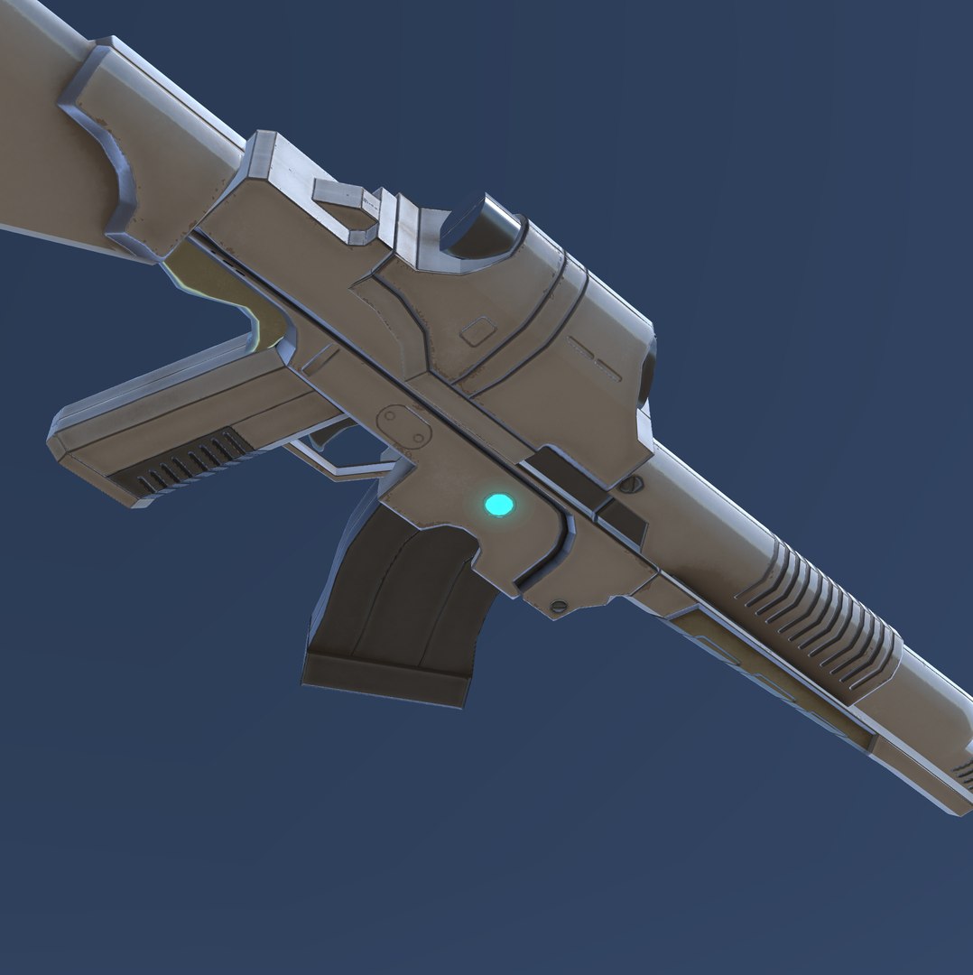 Sci-fi Assault Rifle 3D Model - TurboSquid 1281592