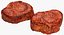 grilled steak rib 3D
