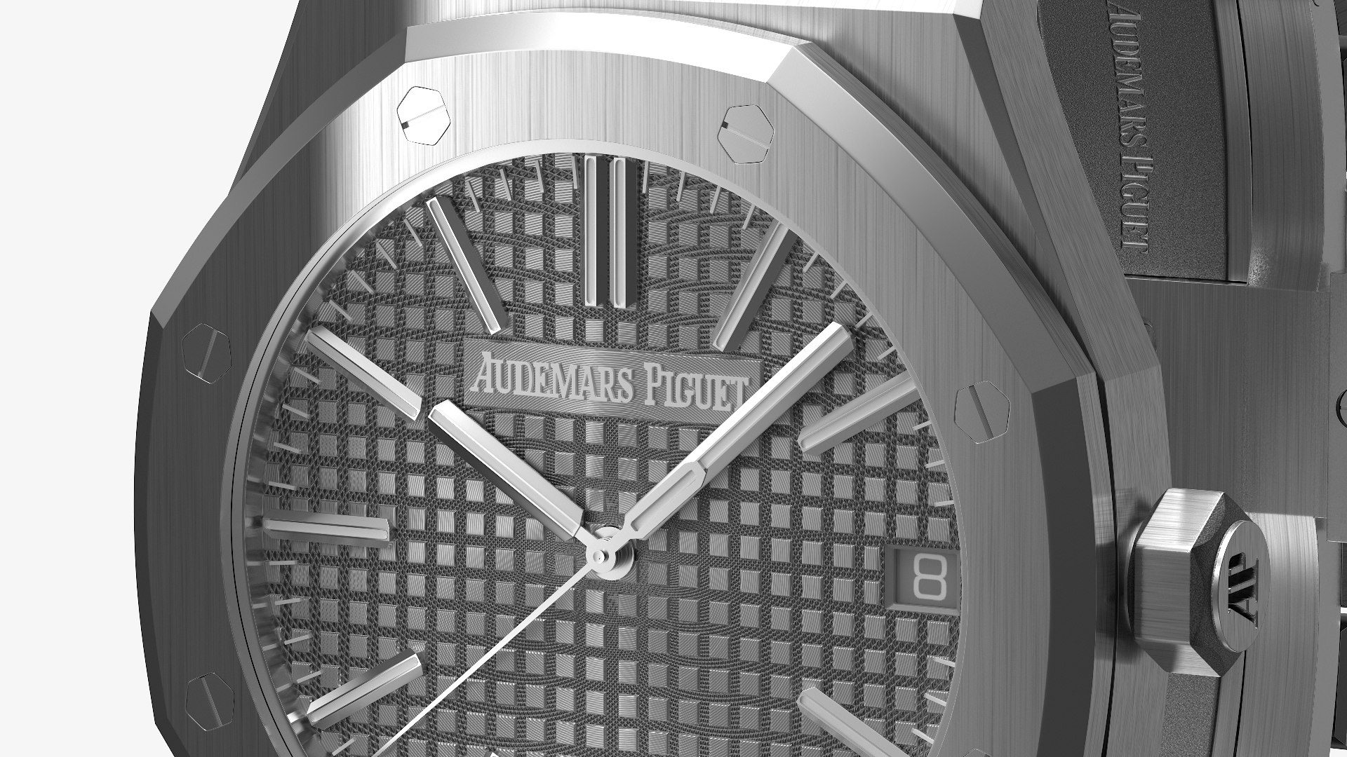 3D Audemars Piguet Royal Oak Grey White Gold Grande Tapisserie https://p.turbosquid.com/ts-thumb/Oc/CJR0id/LG/audemarspiguetroyaloakgreywhitegoldgrandetapisserievray3dmodel013/jpg/1728602876/1920x1080/fit_q87/dae4db10ea966db1a47428afdb3faa077b288971/audemarspiguetroyaloakgreywhitegoldgrandetapisserievray3dmodel013.jpg
