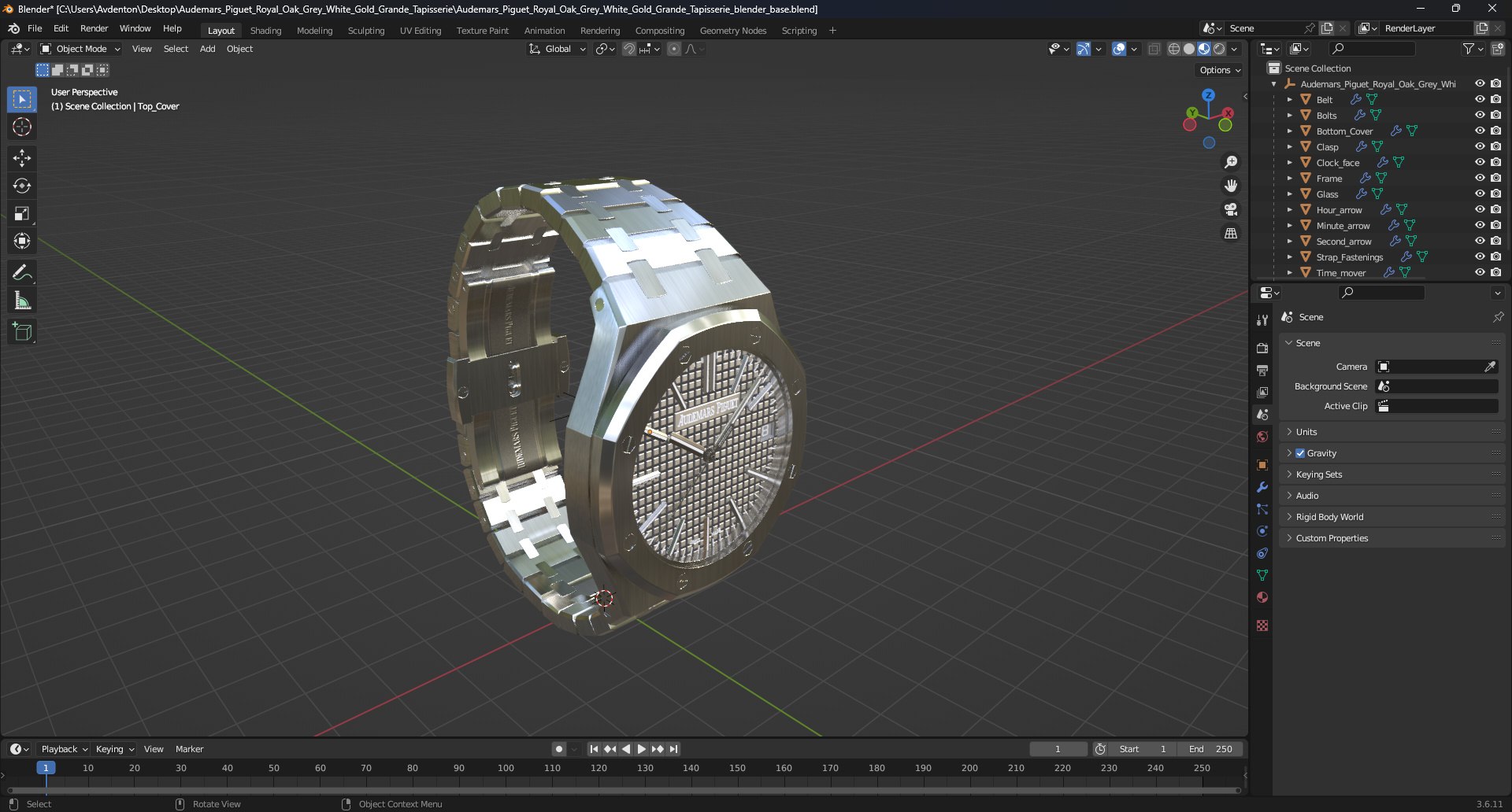 3D Audemars Piguet Royal Oak Grey White Gold Grande Tapisserie https://p.turbosquid.com/ts-thumb/Oc/CJR0id/aT/audemarspiguetroyaloakgreywhitegoldgrandetapisserievray3dmodel030/jpg/1728602968/1920x1080/fit_q87/6a1458c22501dc59f8a777ff0c921f4eba04f903/audemarspiguetroyaloakgreywhitegoldgrandetapisserievray3dmodel030.jpg