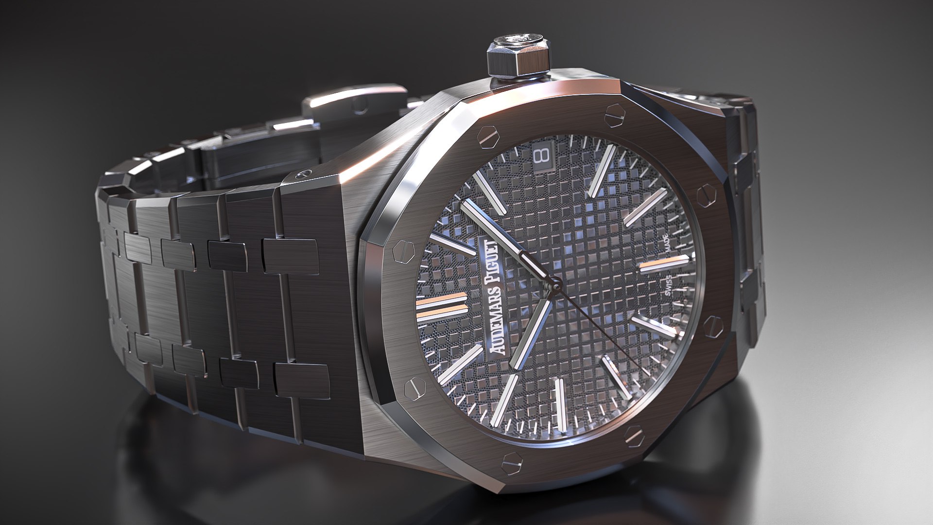 3D Audemars Piguet Royal Oak Grey White Gold Grande Tapisserie https://p.turbosquid.com/ts-thumb/Oc/CJR0id/hv/audemarspiguetroyaloakgreywhitegoldgrandetapisserievray3dmodel005/jpg/1728602836/1920x1080/fit_q87/8d8b23b77d05a66666c5d84cc071903000d484d8/audemarspiguetroyaloakgreywhitegoldgrandetapisserievray3dmodel005.jpg