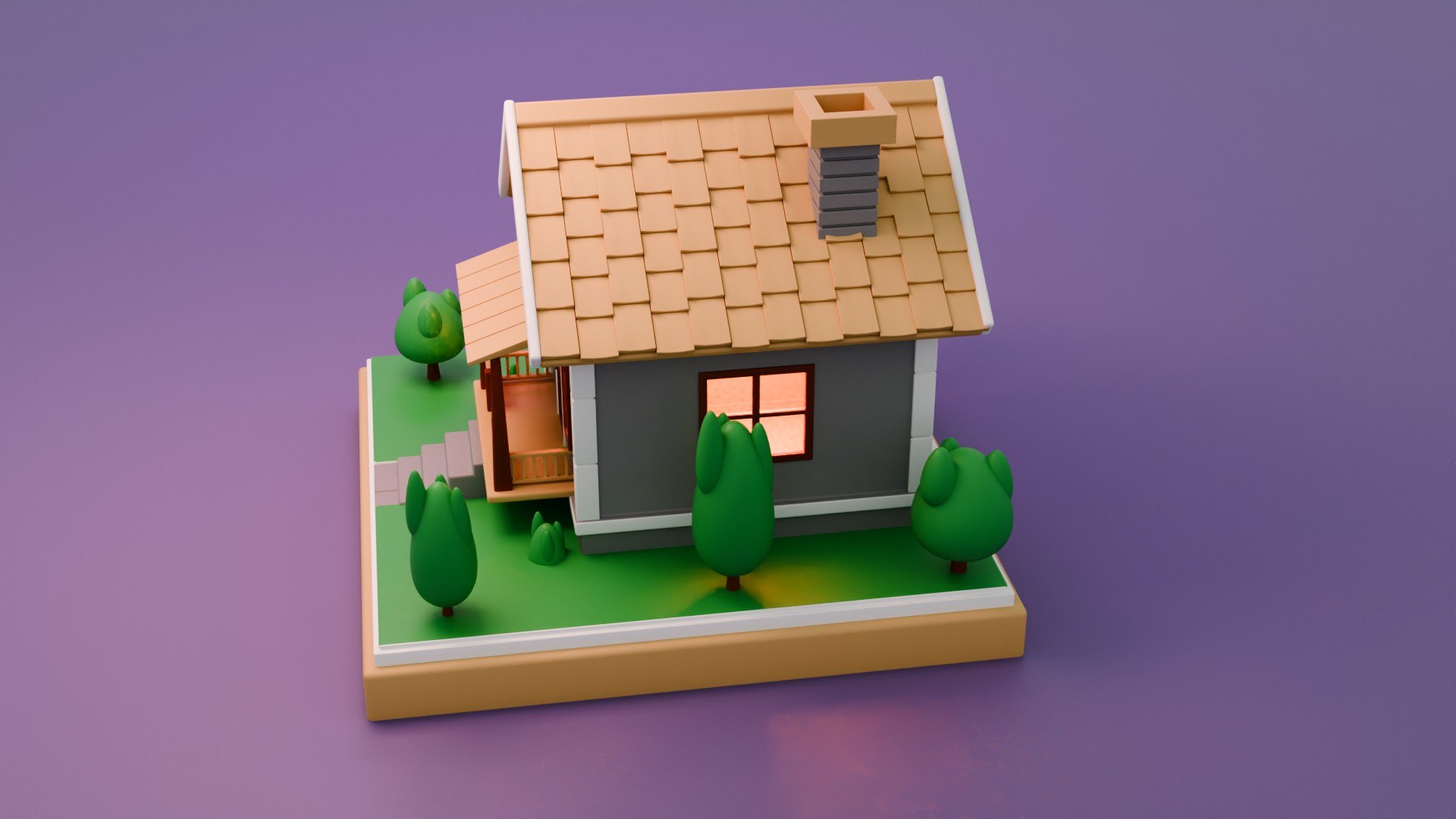 3D Stylized Tiny House - TurboSquid 2201522