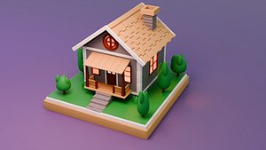 3D stylized tiny house