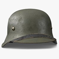 Steel Helmet with Chin Strap Old