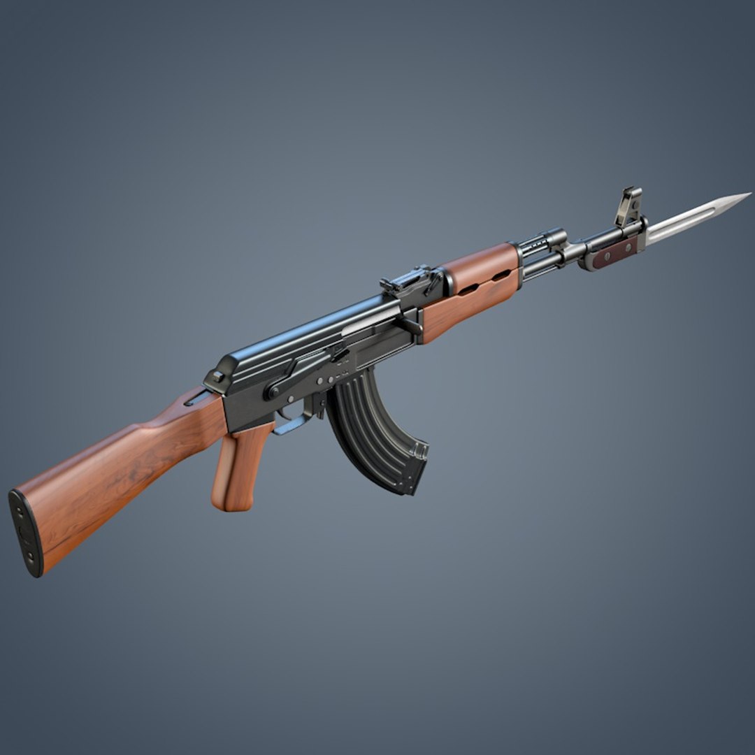 3d Model Kalashnikov Ak-47 Assault Rifle