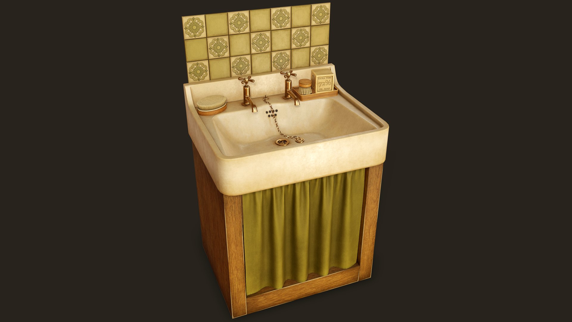 Old Kitchen Sink - PBR Game Ready model - TurboSquid 2160530