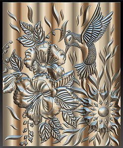 hummingbird long beak stl 3D