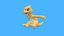 Анимированная игра 3D POKEMON Charmeleon уже