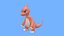 Анимированная игра 3D POKEMON Charmeleon уже