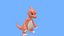 Анимированная игра 3D POKEMON Charmeleon уже