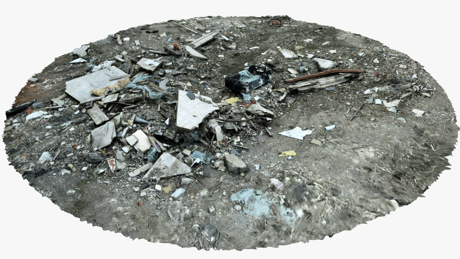 3D Heap Of Garbage On The Ground - TurboSquid 1729050