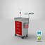 Medical Cart with Defibrillator Shelf
