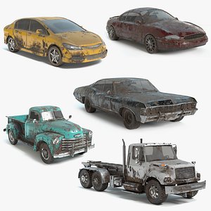 Download Free & Premium Vehicle Abandoned 3D Models | TurboSquid