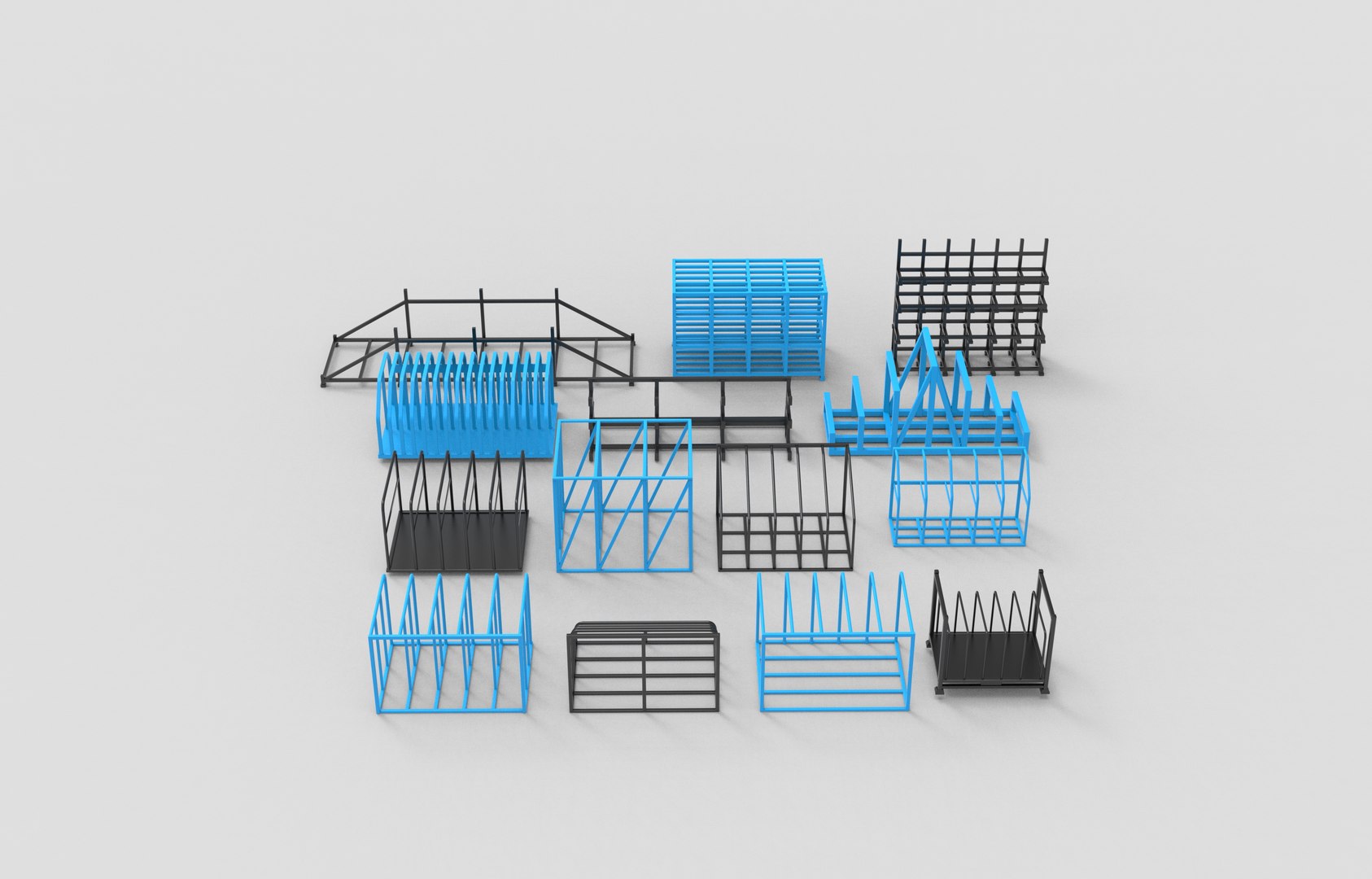 Sheet Rack Set 3D Model 3D Model - TurboSquid 2643551