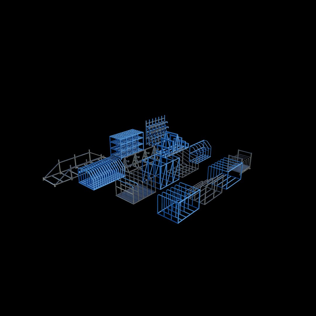 Sheet Rack Set 3D Model 3D Model - TurboSquid 2643551