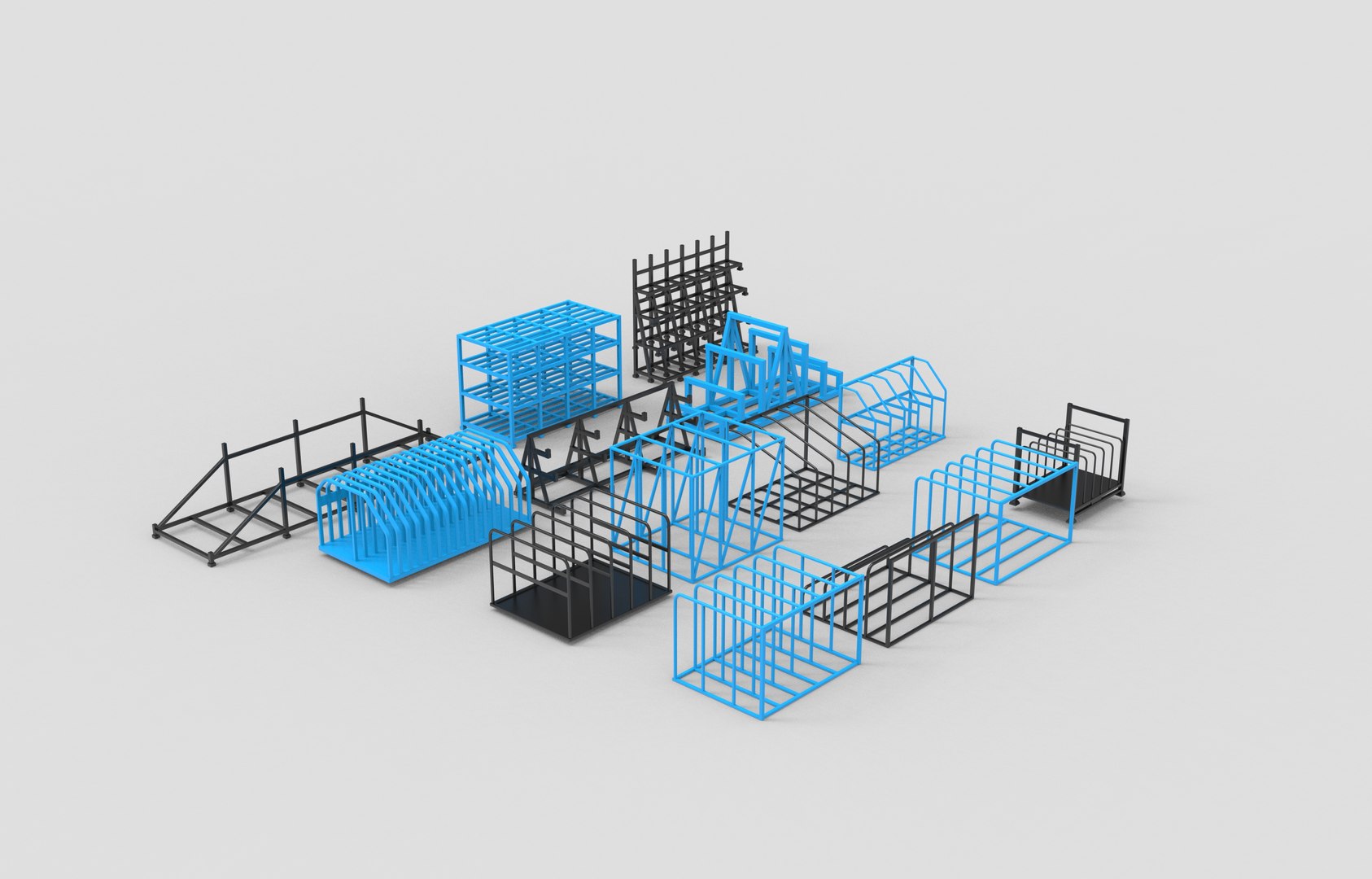 Sheet Rack Set 3D Model 3D Model - TurboSquid 2643551
