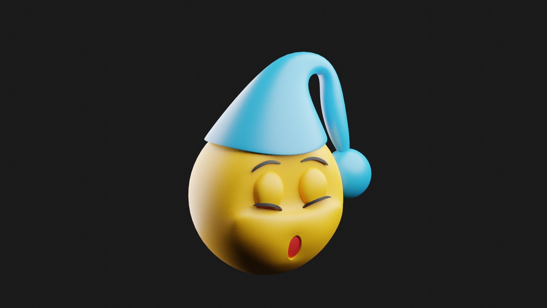 3D Model Sleepy Emoji - TurboSquid 2093014