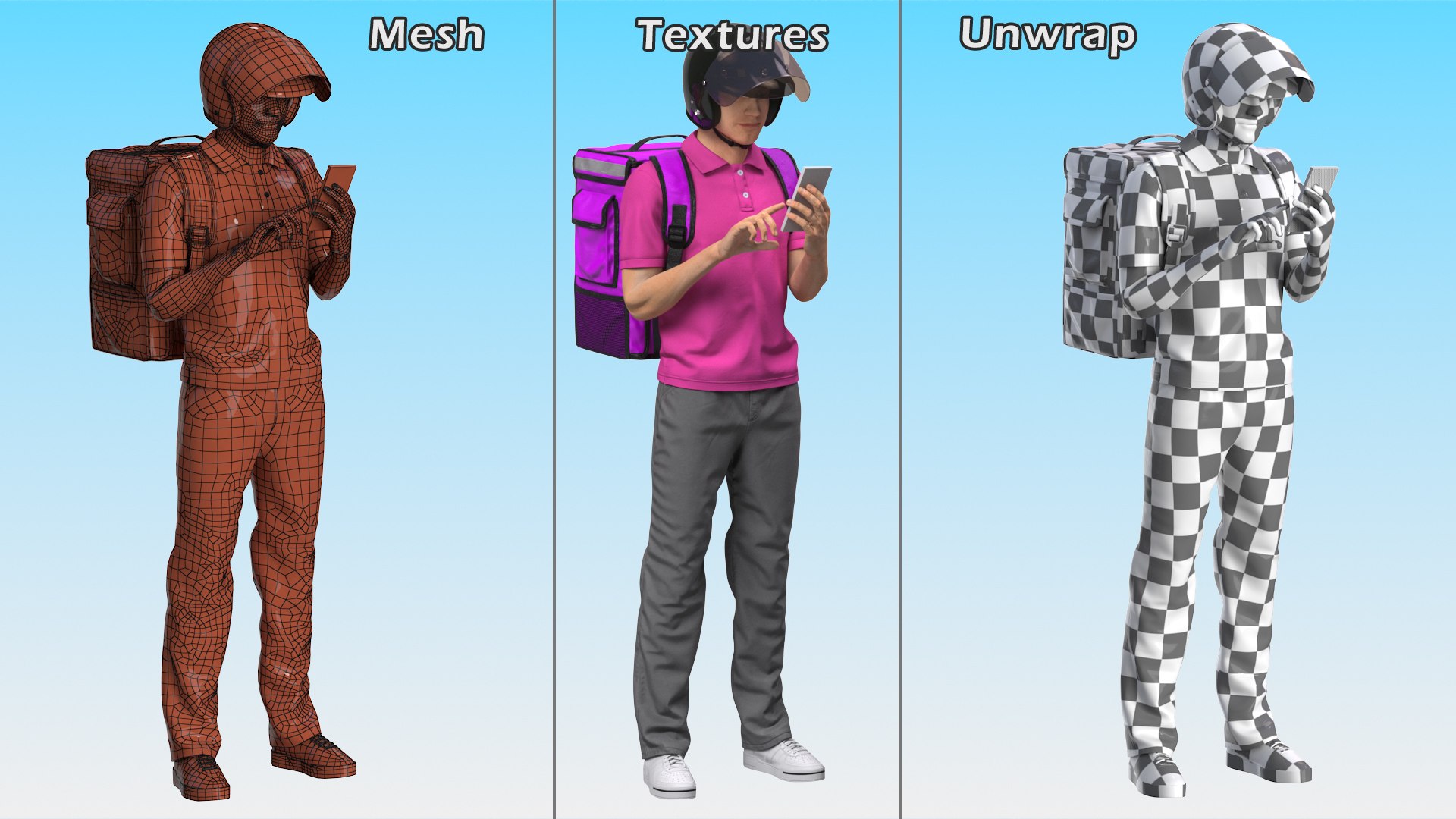 Delivery Men Collection 3D model https://p.turbosquid.com/ts-thumb/Oc/nmgap0/Ob/deliverymencollection3dmodel024/jpg/1656515086/1920x1080/fit_q87/82130c24ca10a6f57375c60dab48e71c390fcc01/deliverymencollection3dmodel024.jpg