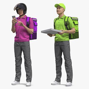 Delivery Men Collection 3D model