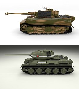 pack tiger late 3D model