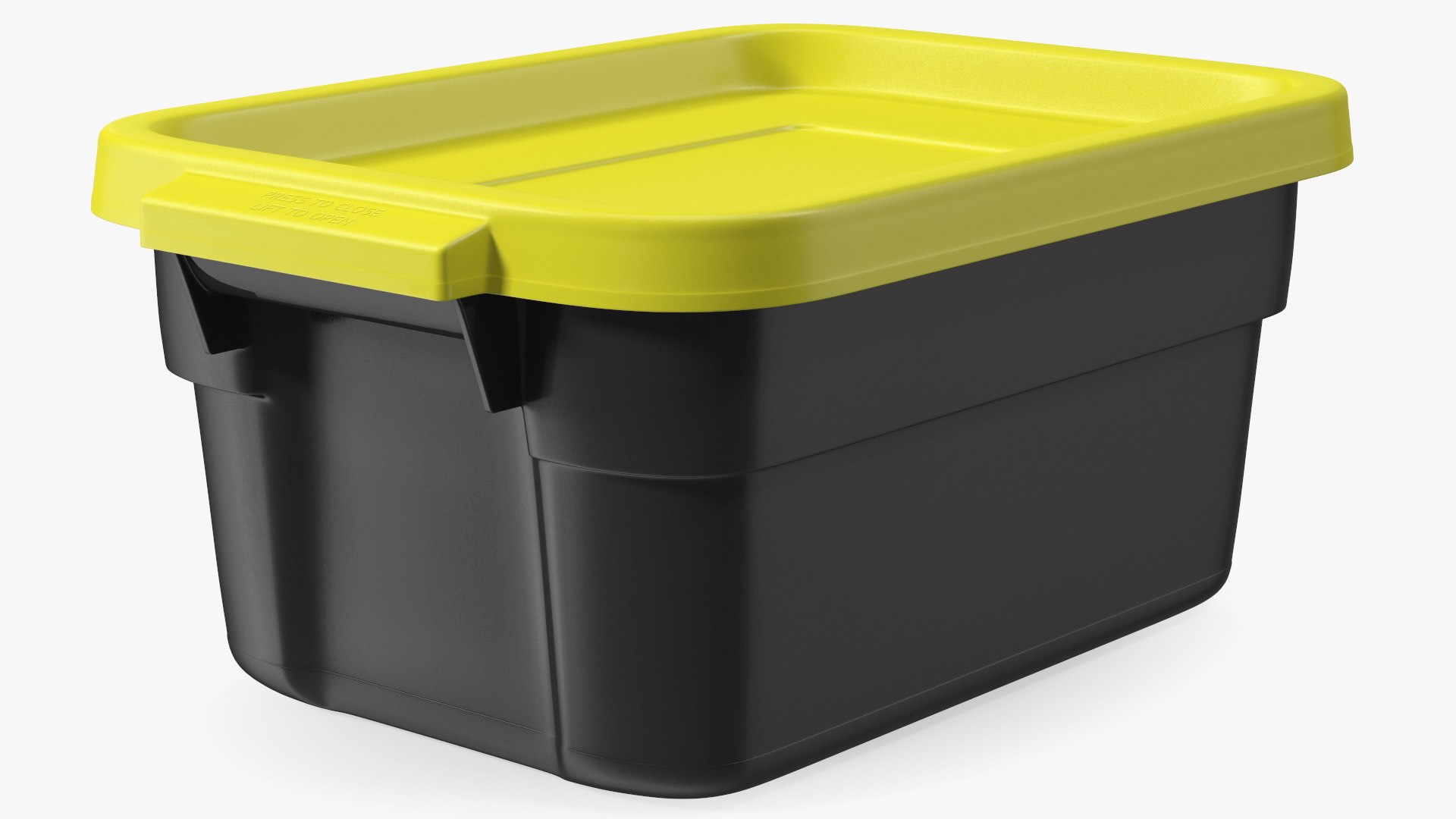 Stackable Storage Tote with Lid 3 Gallon 3D model preview