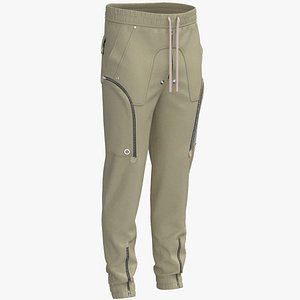 3D model Tapered Cargo Pants