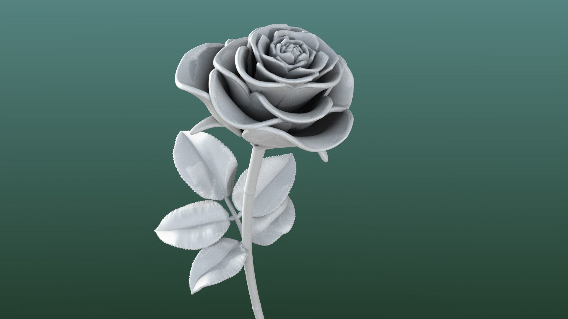 3D Rose Printable - TurboSquid 2125183