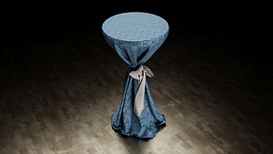 Wedding Event Bistro Table 3D model