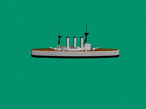 3d model battleship averof