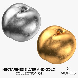 Nectarines Silver and Gold Collection 01 - 2 Nectarines model