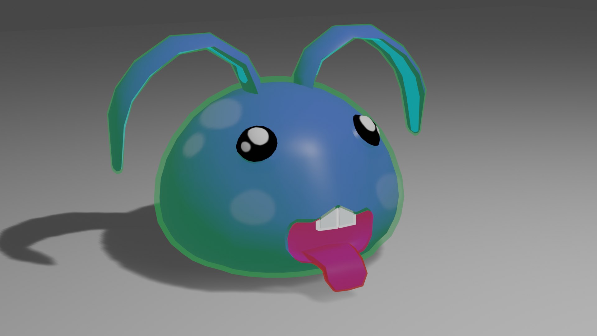 3D Cute Slime Bunny - TurboSquid 1643055