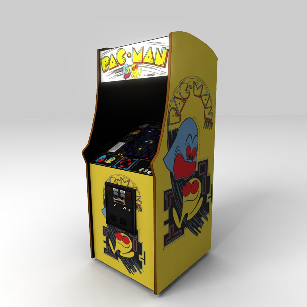 3d Model Pac Man Arcade
