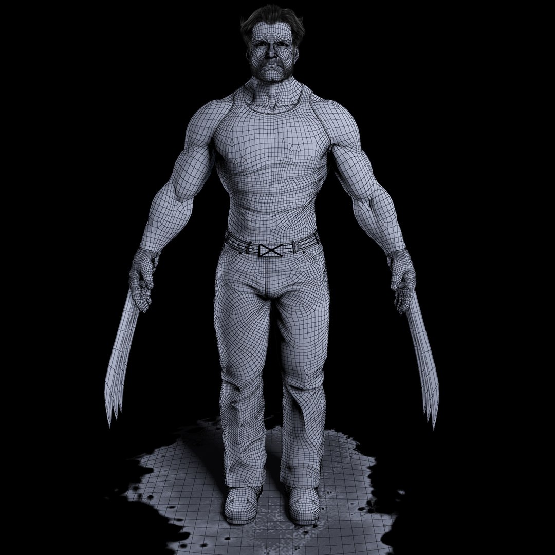 3d model realistic wolverine - https://p.turbosquid.com/ts-thumb/Od/AdKa11/HYRJLbEj/wolverine_withclothing_wireframe01/jpg/1323632196/1920x1080/fit_q87/59dd8647ed4c6c0ad0c57c73d77f33b8d15845d9/wolverine_withclothing_wireframe01.jpg