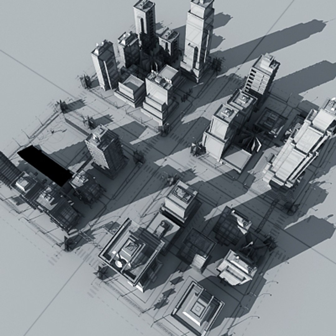 3d Model Modular City Buildings