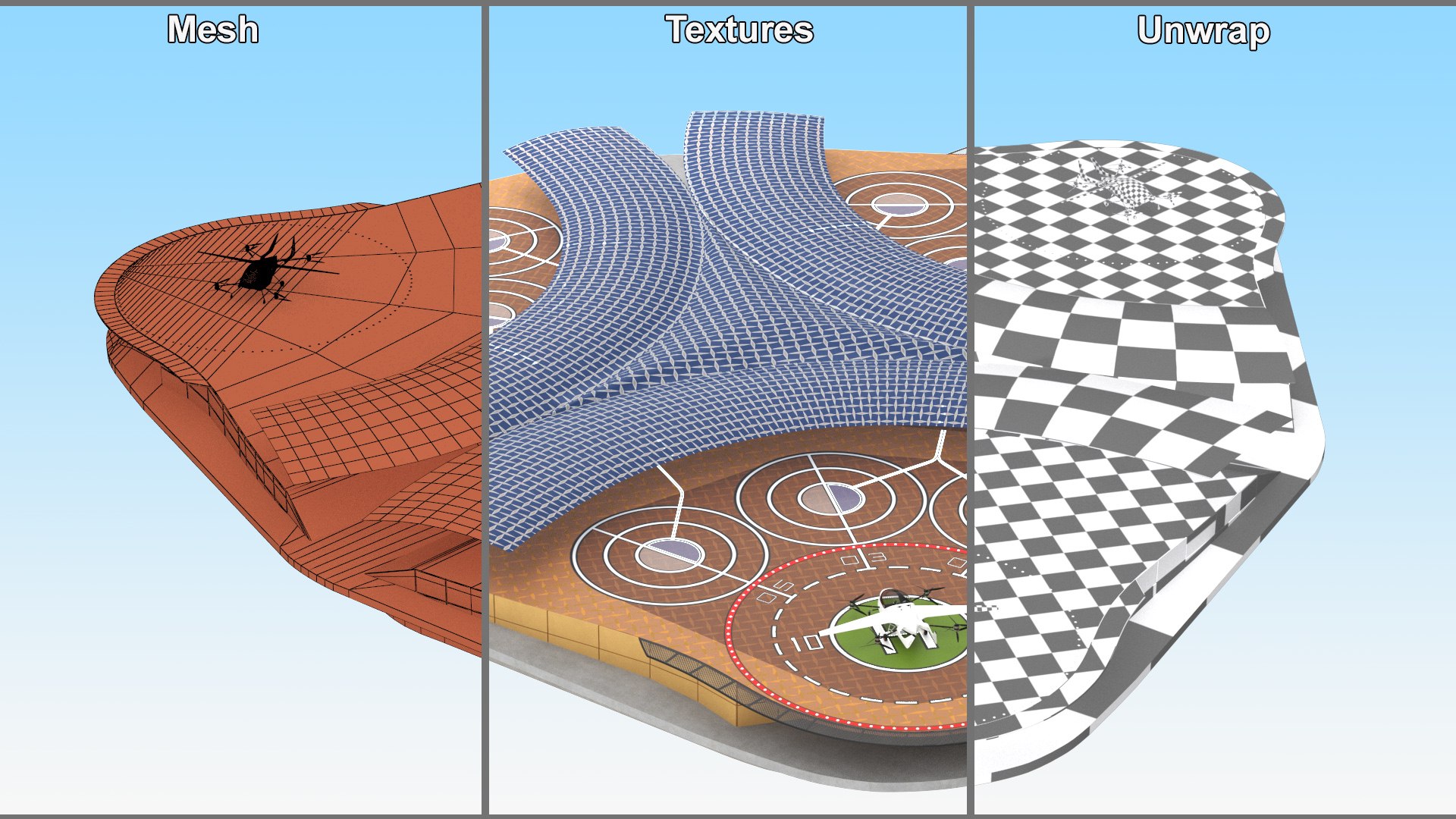 3D model Air Taxi Landing Pad https://p.turbosquid.com/ts-thumb/Od/Fm0CGo/Wk/airtaxilandingpadc4dmodel020/jpg/1715898781/1920x1080/fit_q87/161ca6abbff5fe8839d3844195a9591e73253257/airtaxilandingpadc4dmodel020.jpg