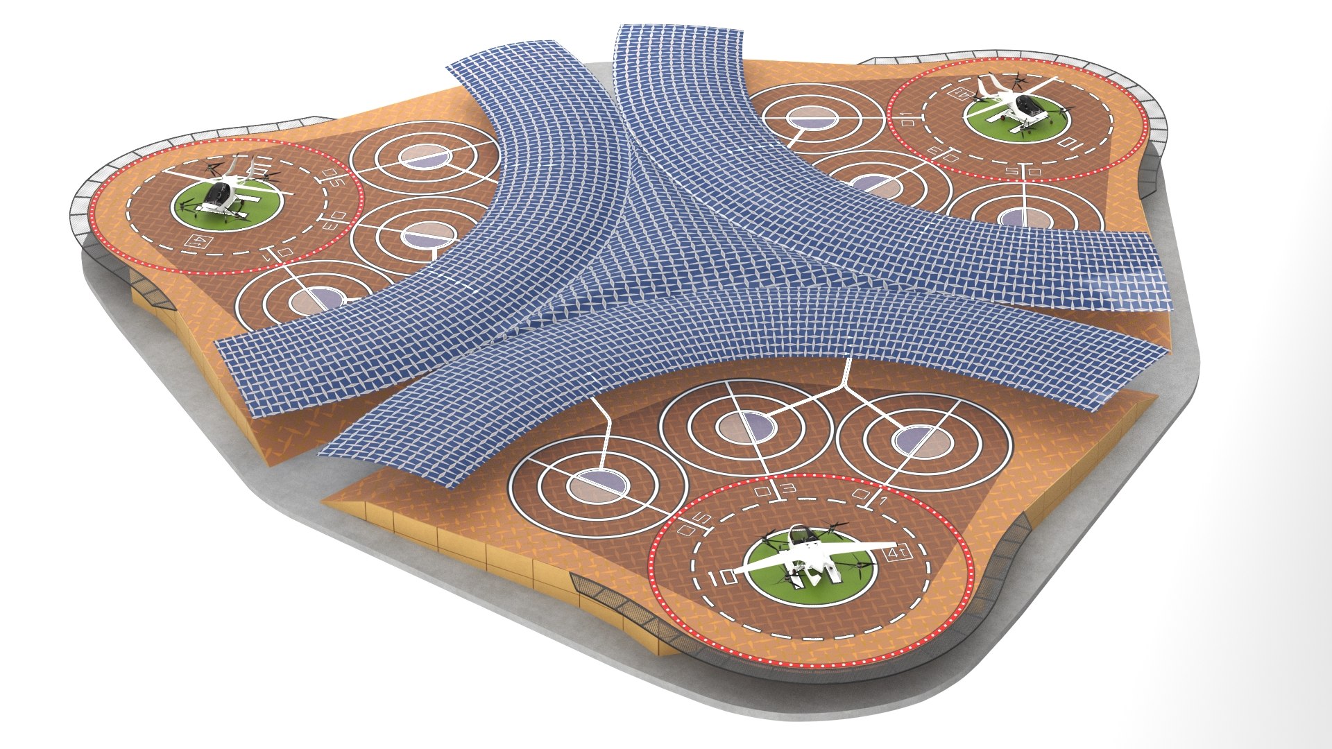 3D model Air Taxi Landing Pad https://p.turbosquid.com/ts-thumb/Od/Fm0CGo/iT/airtaxilandingpadc4dmodel002/jpg/1715898358/1920x1080/fit_q87/09bf4fcb275611d648a13ac5d183ffe5c4c06230/airtaxilandingpadc4dmodel002.jpg