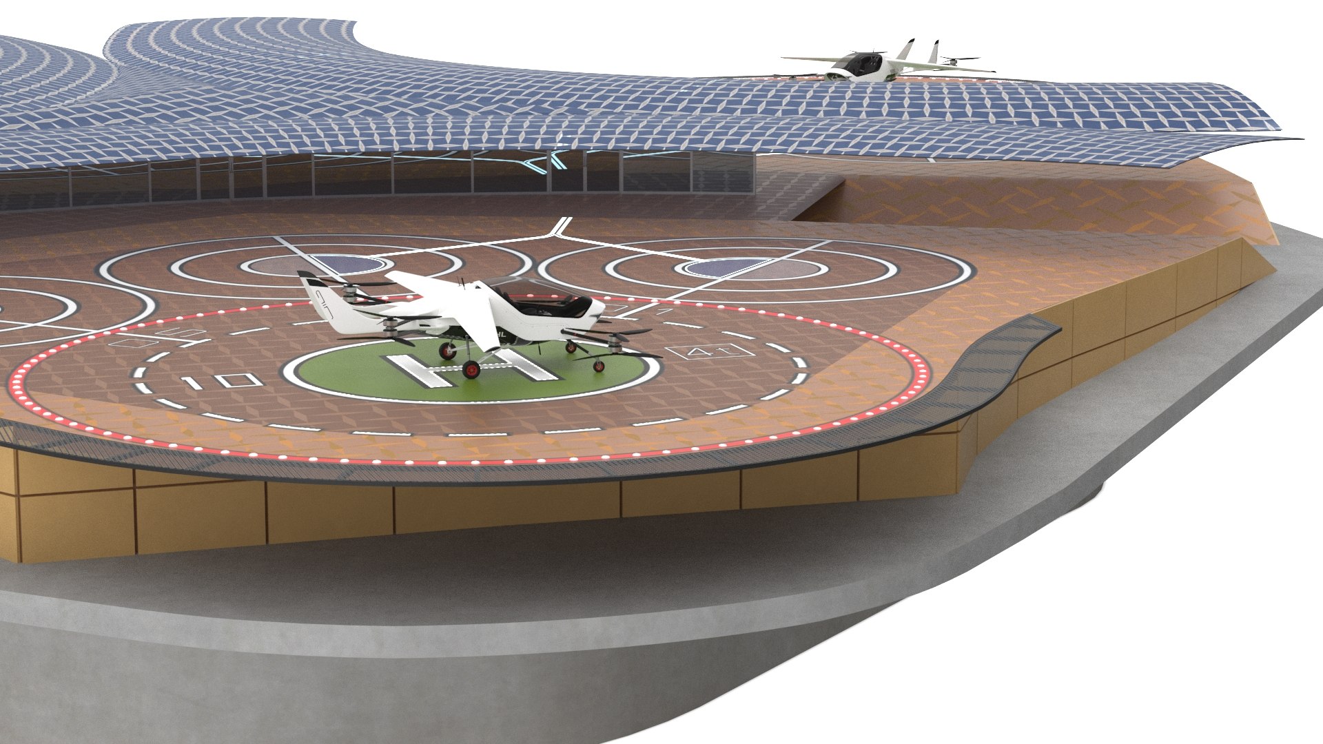 3D model Air Taxi Landing Pad https://p.turbosquid.com/ts-thumb/Od/Fm0CGo/nn/airtaxilandingpadc4dmodel011/jpg/1715898746/1920x1080/fit_q87/3b7536cffc14ac399c395634ef61fac88b17b319/airtaxilandingpadc4dmodel011.jpg