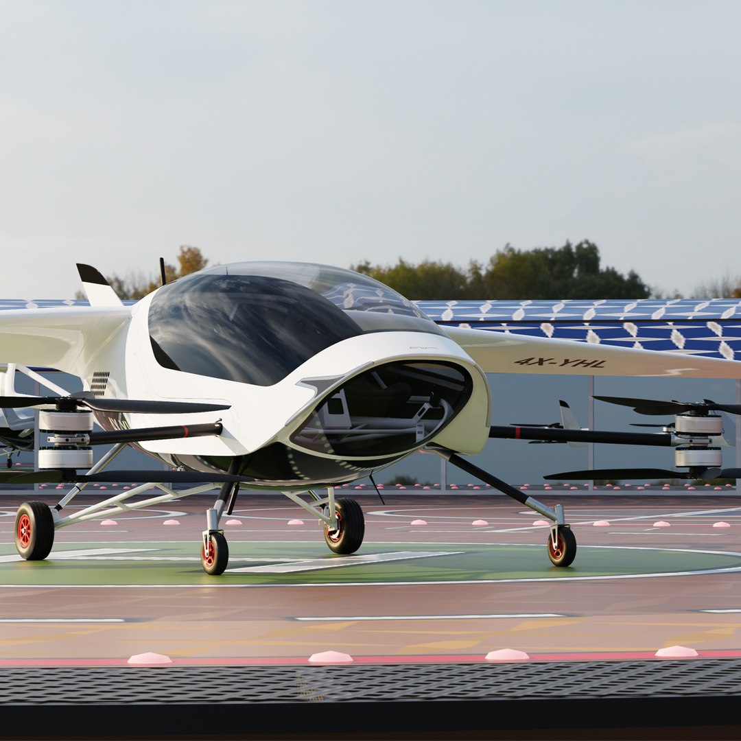 Air Taxi Landing Pad 3D model preview