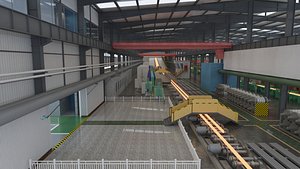 3D Steel Rolling Plant model