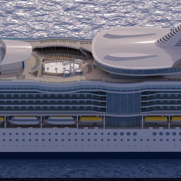 3d model of cruise ship radiance seas