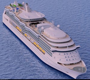 3d model of cruise ship radiance seas
