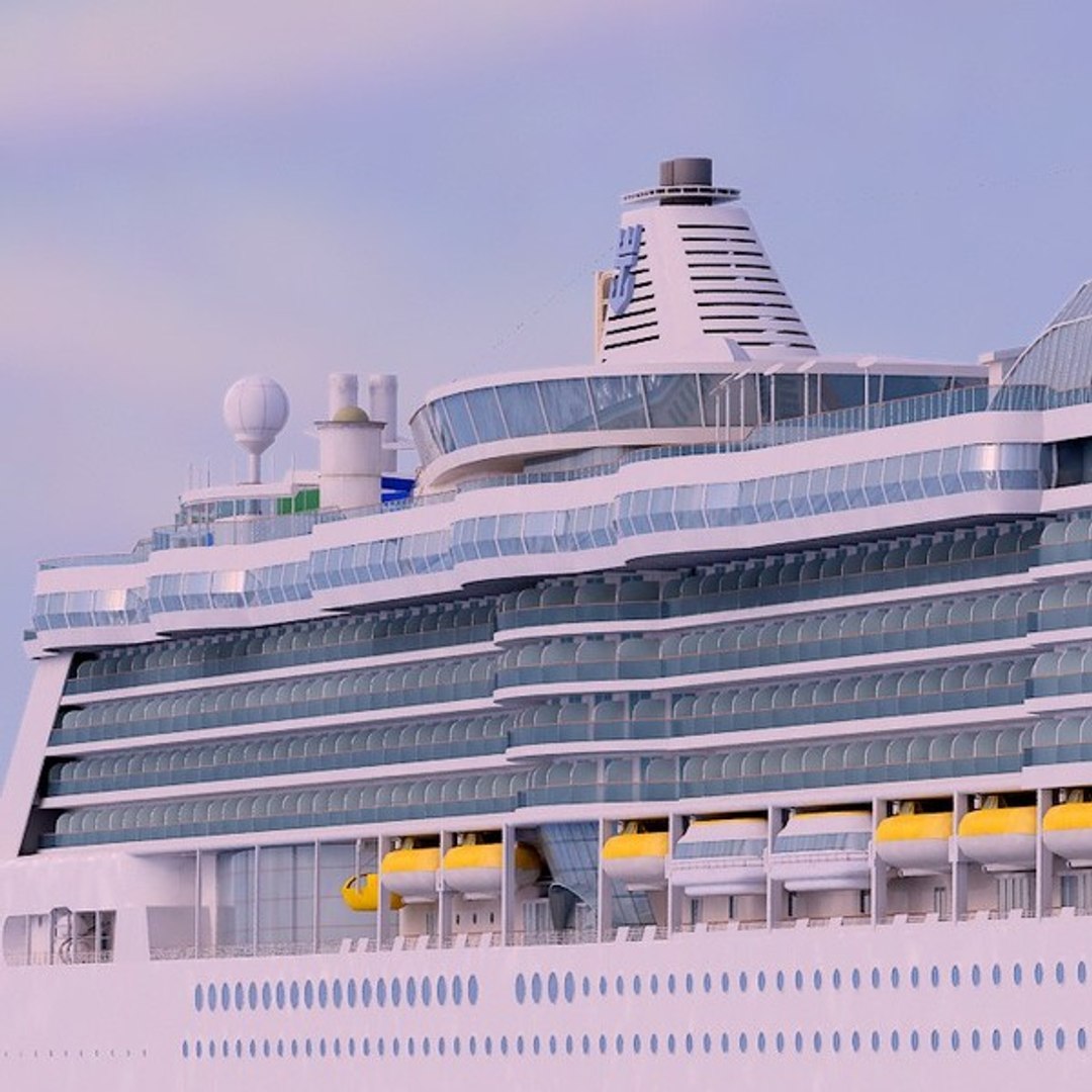 3d Model Of Cruise Ship Radiance Seas