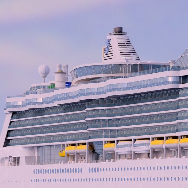 3d model of cruise ship radiance seas