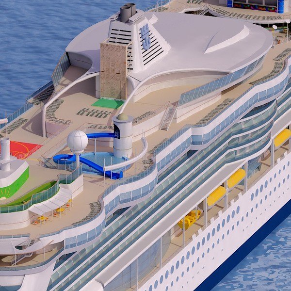 3d Model Of Cruise Ship Radiance Seas