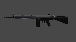 3D Rifle G3 model