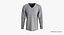 Camiseta Hombre Cuello Caído en V Profundo Colección de Cuello en V